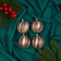 Set of balls plastic D-6 cm, 4 pcs "Arian" golden-pink