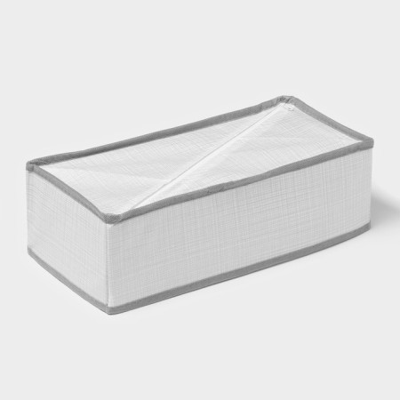 Organizer for storing linen "Thread", 6 cells, 32.5 × 15.5 × 10 cm, color gray color-4