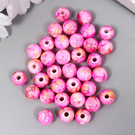Beads for creativity Plastic "Balls sharing pink" set 20 g d = 1 cm-1