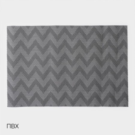 Set of serving napkins on the Magistro table, 4 pcs, 30 × 45 cm, black color-1