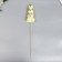 Decor on the stick "Rabbit - confetti, with a bow" mix 15 cm