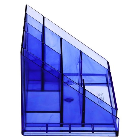 Organizer stand for the Cascade office, tinted blue-8