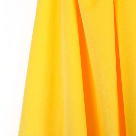 Carnival cloak for children, plush yellow, length 80 cm-7