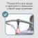 Carabiner for bags for a stroller, for Velcro, eco -leather, gray color