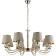 OLIMPIA chandelier, 8x40W E14, color gold