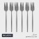 A set of stainless steel forks Magistro "Blink", length 21.5 cm, 6 pcs