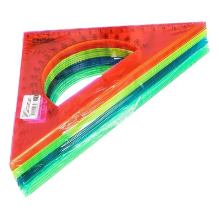 Triangle with a transporter 16 cm 45 ° Istanm "Neon Cristal", mix-6