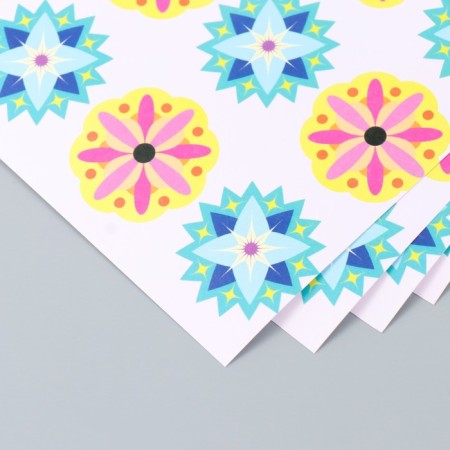 Scrapbooking paper "Kaleidoscope" density 180 g 30.5x32 cm-2