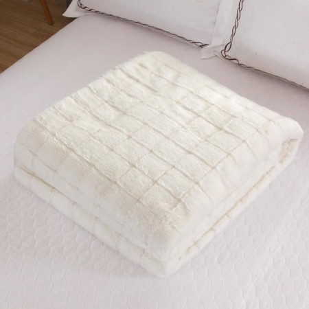 Madeline bedspread, size 160x220 cm, white color-8