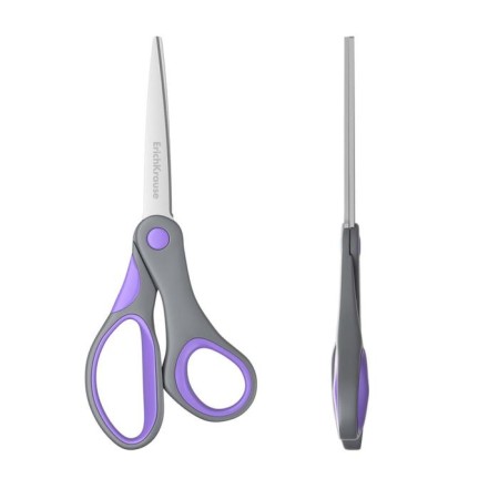 Scissors Erichkrause Comfort, 15 cm, handles with anti -slip rubber inserts, mix-3