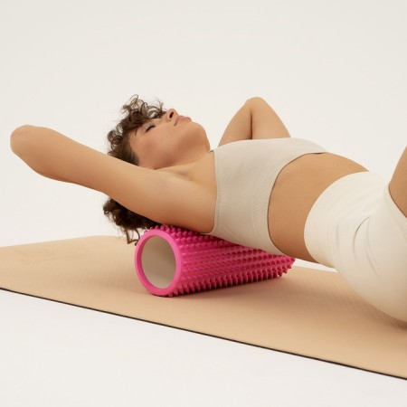 Massage roller SANGH, 33x12 cm, light pink color-5