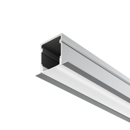 Aluminum profile built-in Led Strip Alm-2720-S-2M, 200x2.7x2 cm, silver color