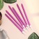 Candles in the cake "Royce", 6 pcs, high, 12.5 cm, purple metallic