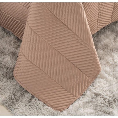 A set with a bedspread "Adonis", size 230x250 cm, 50x70 cm - 2 pcs, the color of the cappuccino-4