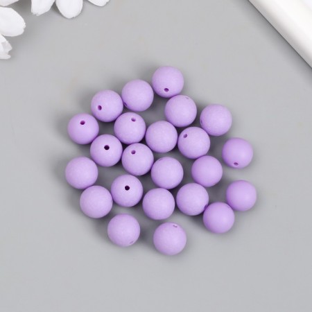 Beads for creativity plastic "lavender" matte d = 1.2 cm set 20 g-2