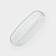 Oval glass plate Santa, 27.5 × 11 cm