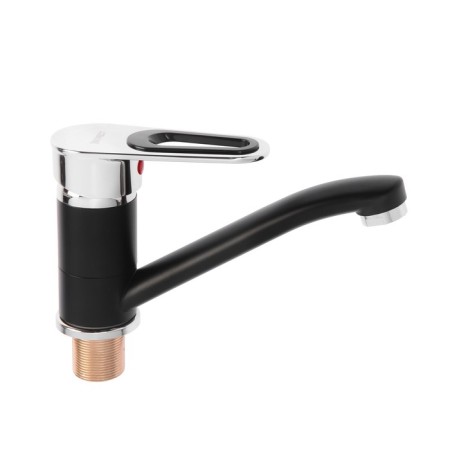 Everest kitchen mixer B45-274F, single-leaf, short spout, black
