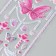 Plastic sticker "Butterflies and beads" mix 26.4x10.4 cm