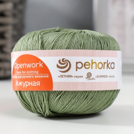 Yarn "openwork" 100% mercerized cotton 280m/50g (38-half)