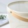 Universal round ladoom, 26 × 26 × 18 cm basket, white color