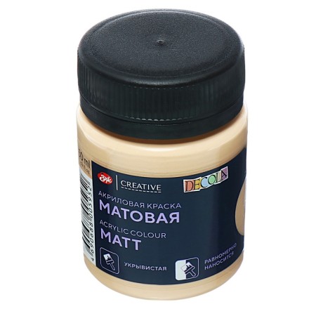 Acrylic matte paint 50 ml, ZHK Decola, bodily, 14328235-2