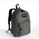 School backpack of textiles with lightning, external pocket, gray color