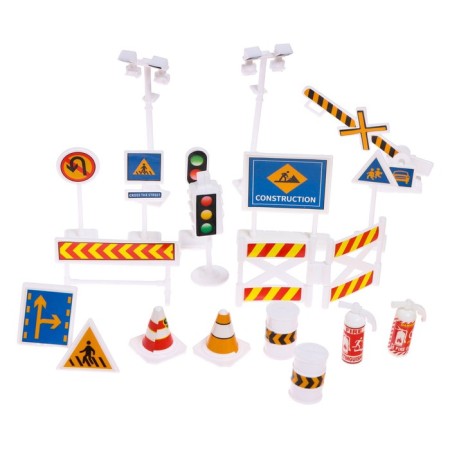 Set of game "Construction equipment", machines 12 pieces, road signs, playing field-3