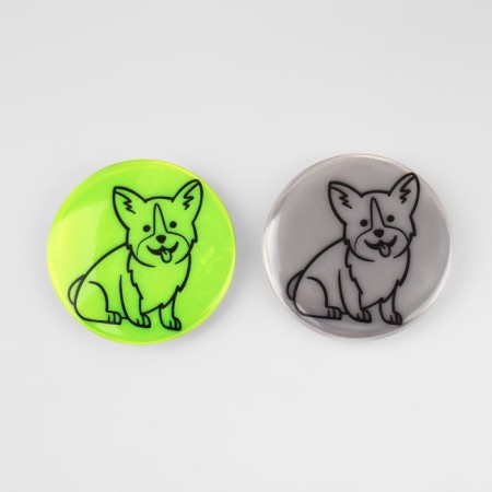 The reflective icon "Corgi", d = 5.8 cm, color mix-6