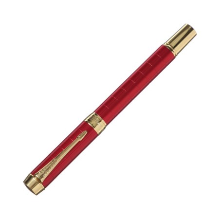 Gift Roller pen, in the leatherette case, the case is red, gold-1