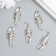 Decor for creativity Metal "Scorpio" silver set 6 pcs 4.1x1.5 cm