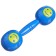 The rattle "Joy", the color is blue/green, I