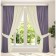Set of curtains "Canvas", size 200x260 cm, 2 pcs, color violet milk