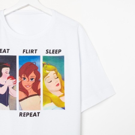 REPEAT T -shirt Oversize Princess, white color-2