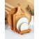 A stand for cutting boards, covers and plates ADELICA, 18 × 21 × 4 cm, oak