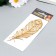Golden Feather Tattoo 5.6x15 cm