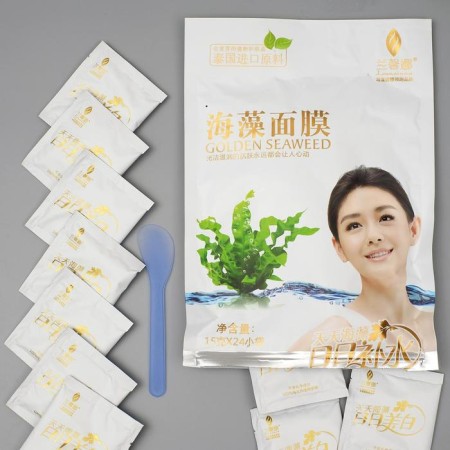 Collagen mask for faces from seaweed seeds (large grains) 15 grams-3