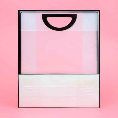 PP package with a cut handle, 36 x 30 x 13 cm, black-2