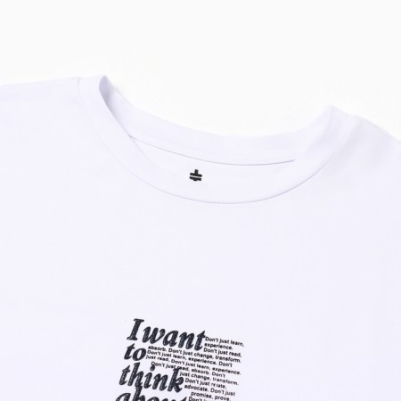 T-shirt female, white color, size One size (42-46)-2