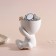 Interior subject "Mr. Green" A lover of silence 9.8*6.7*8 White ceramics