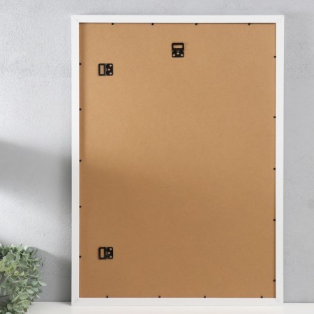 Photo frame MDF "Ellis" 50x70 cm, with a paspartu, white (plastic screen)-2