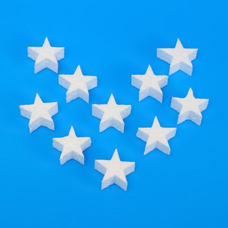 Foam from foam "Star", 5 x 2 cm, set 10 pcs-1