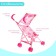 Puppet stroller, with a visor, a metal frame