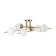 Suspended lamp Freya Fr5205PL-08BS Damask, 900x900x400 mm, E27, 8x60W, brass color