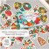 Stickers for creativity "New Year. Watercolor" embossing gold set 48 pcs 9x7x0.8 cm