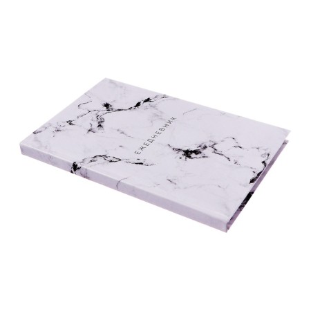 Deliciper of Leduced A5, 128 sheets "White Marble", solid cover, glossy lamination-2