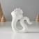 Souvenir Ceramics "White Snake in the Crown" with gold 2.2x7x8.5 cm