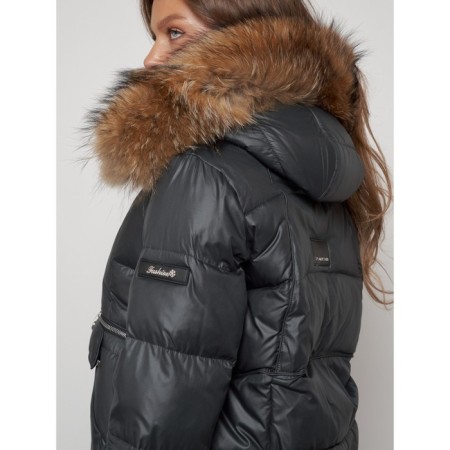 Winter jacket, size 46, dark gray color-14