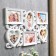 Photo frame plastic in 6 photos 10x15, 12x12 cm "curls" white 31.5x53 cm
