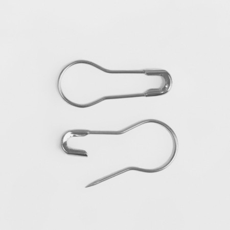 Pins with round end, 22 mm, 1000 pcs, silver color-2