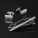 Set of male "Causage + tie clip" Brutality, black color in silver